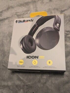 Skullcandy Icon 180 Wireless On-Ear Bluetooth Headphones Black S5IEW-T740 NEW